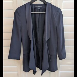 French Connection Navy Blue Open Blazer